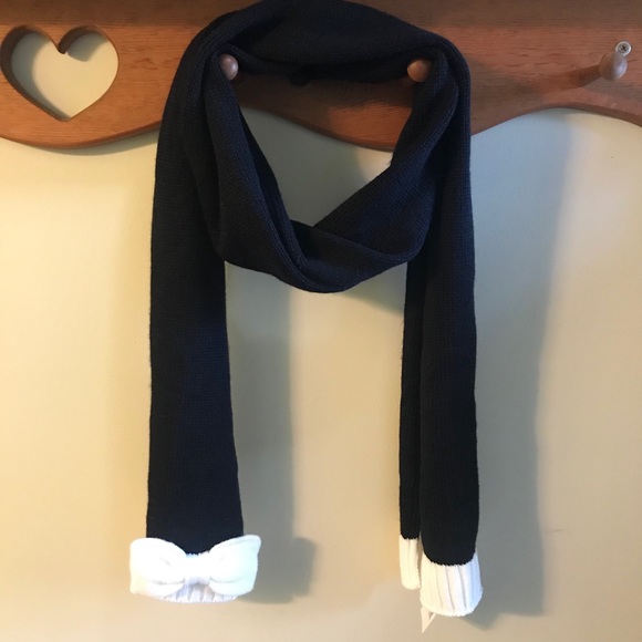 NWT Kate Spade Colorblock Bow Muffler Scarf - Picture 1 of 13